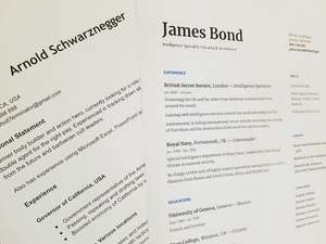 James bond resume